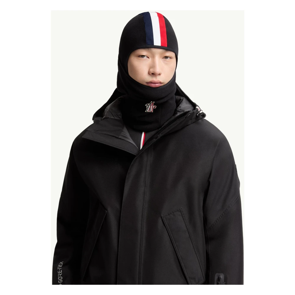 Moncler Grenoble Uomo Nero - Embroidered Logo Balaclava, Size: One Size - Immagine 5