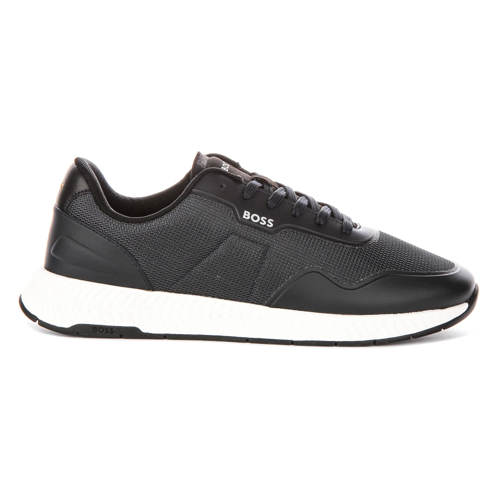Hugo Men's Blue Sneakers, 8 Uk, Titanium Runn Trainers