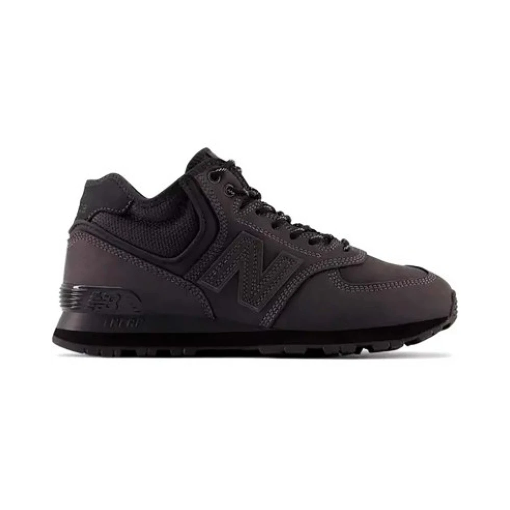 New Balance Unisex Leren Sneakers Black Heren
