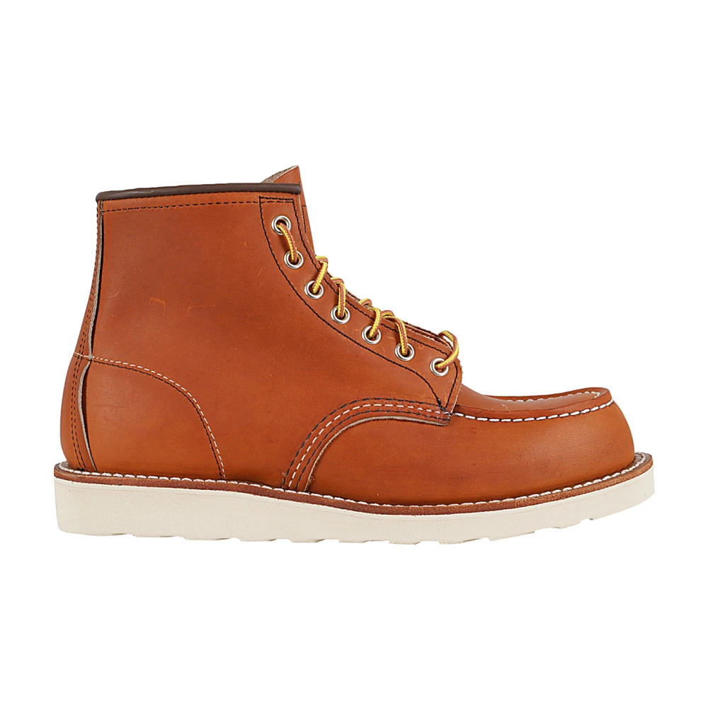 Red Wing Shoes Klassiska Moc Toe Arbetsstövlar Brown, Herr