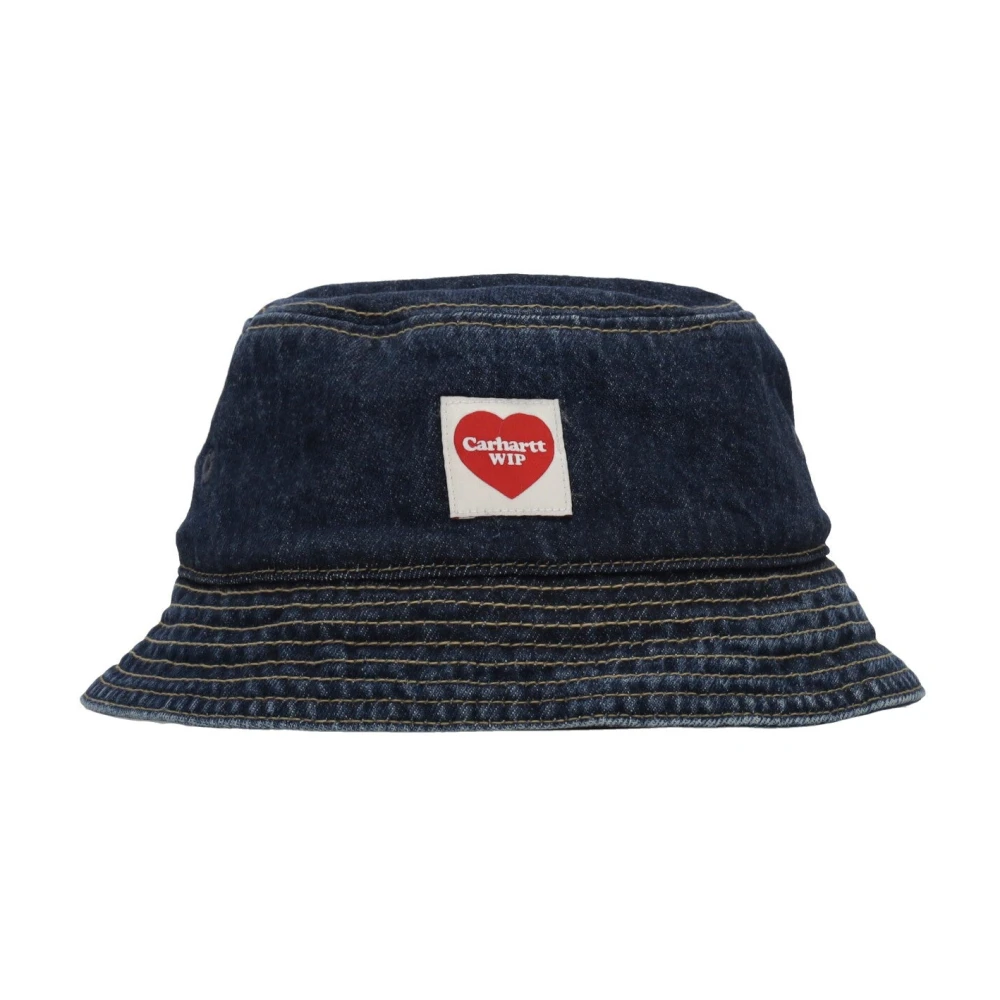 Carhartt WIP Blauw Stone Washed Denim Bucket Hat Blue Heren