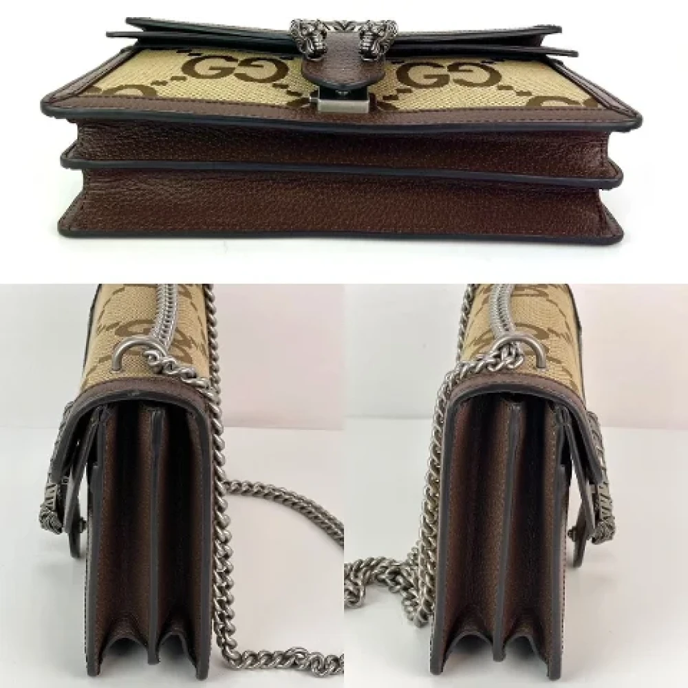 Gucci Vintage Pre-owned Canvas handbags Brown Dames
