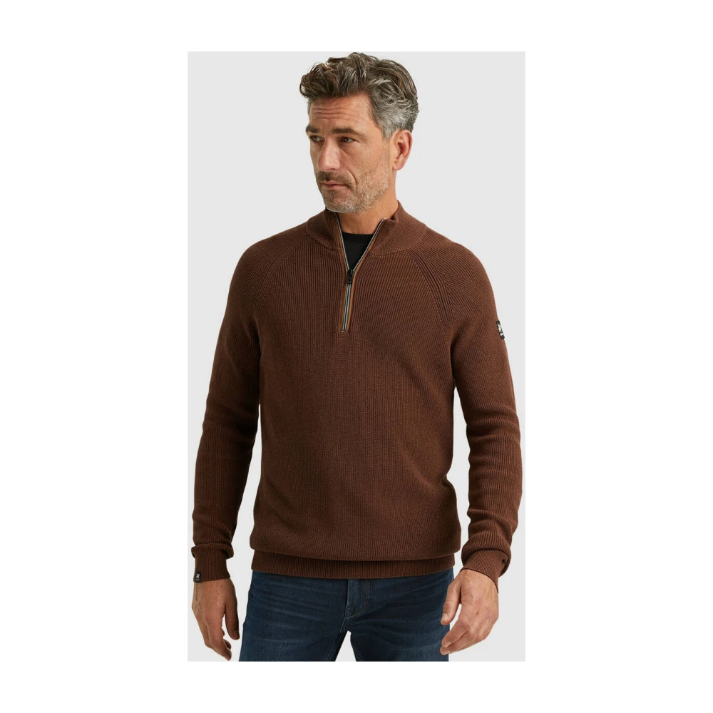 Vanguard Half Zip Pullover Gentleman's Deal Brown Heren