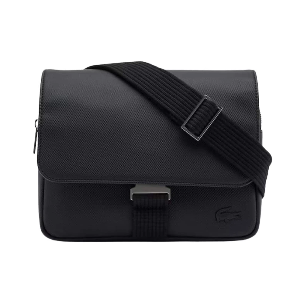 Lacoste Uomo Nero Borsa A Tracolla