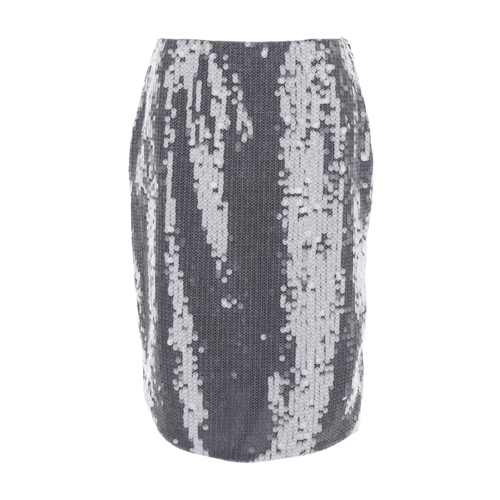 Rotate Birger Christensen Women's Gray Net Sequin Midi Skirt - Pencil Skirts - Xs - Skirts