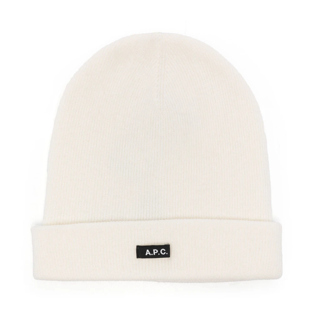 A.p.c. Ecru Herfst Muts White Dames
