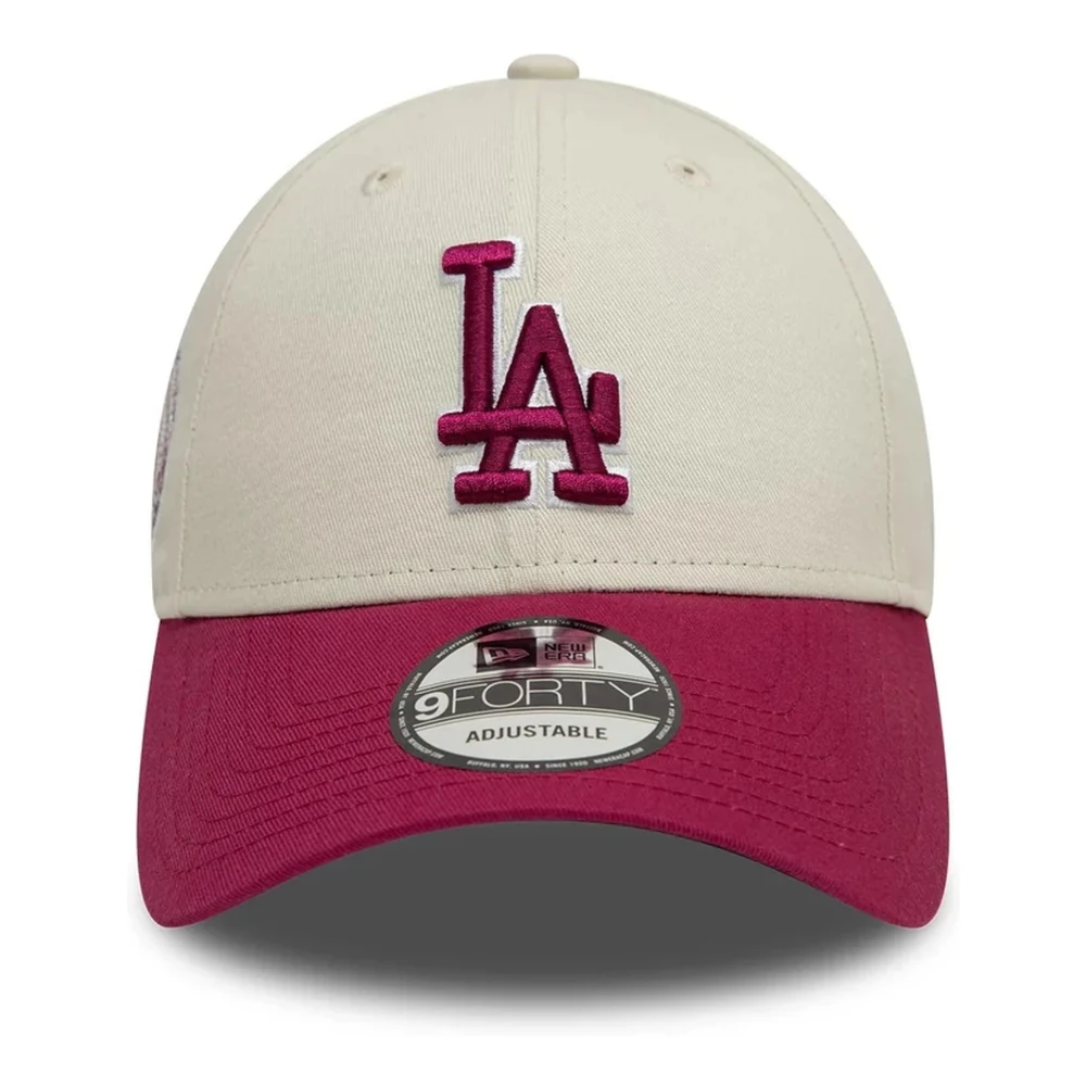 new era Beige Dodgers WS Patch Pet Beige Heren