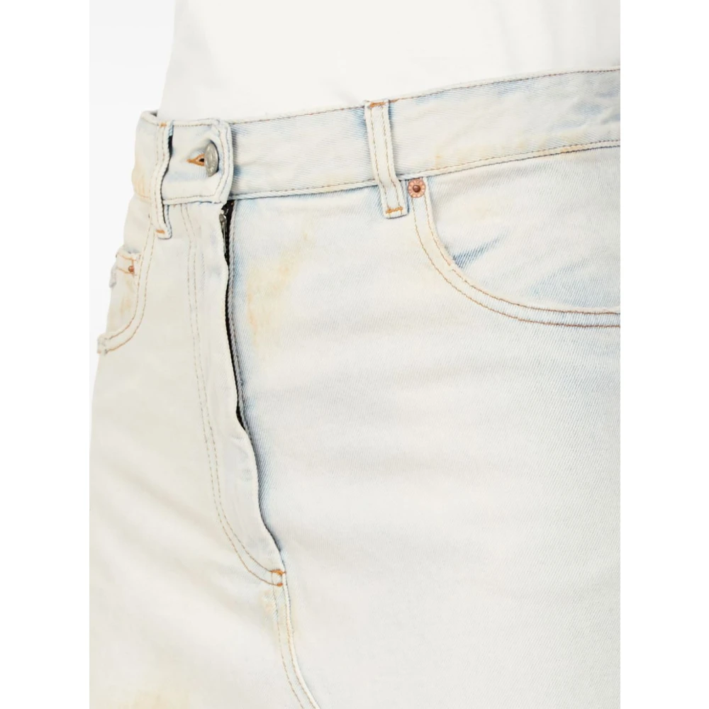MM6 Maison Margiela Heldere Blauwe Denim Rok Blue Dames