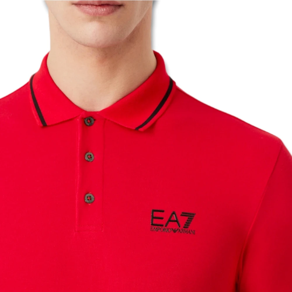 Emporio Armani EA7 Polo Shirts Red Heren