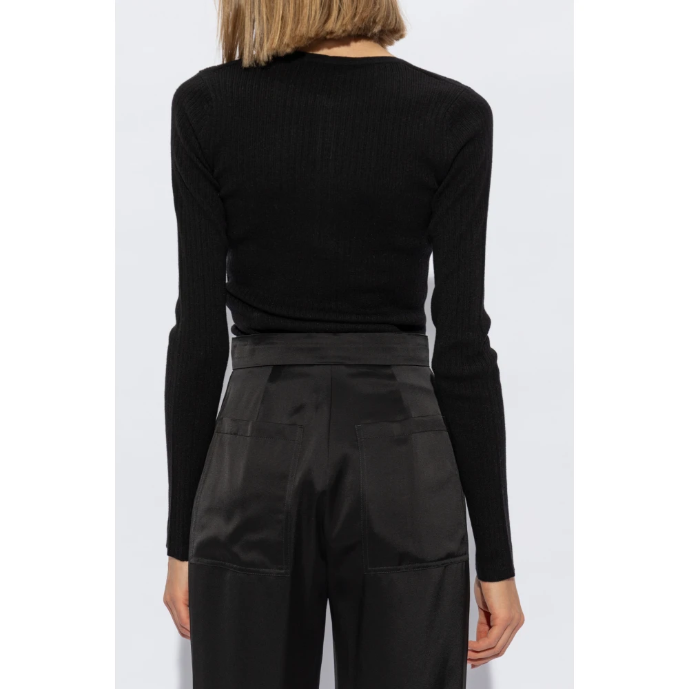 Max Mara Gestreepte top 'Urlo' Black Dames