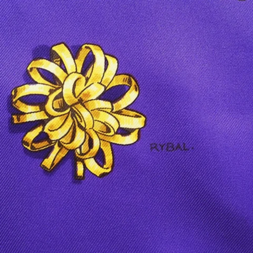 Hermès Vintage Pre-owned Silk scarves Purple Dames