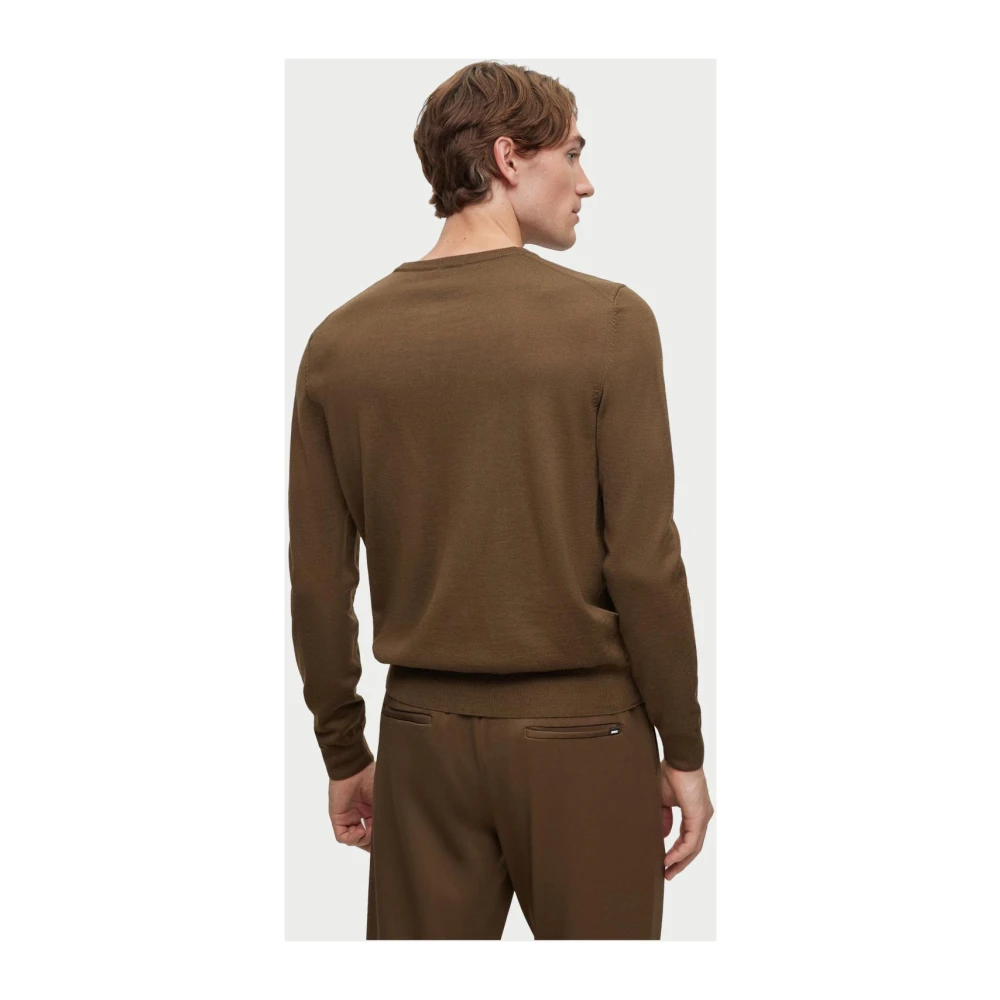 Hugo Boss Groene Crew Neck Sweater Green Heren