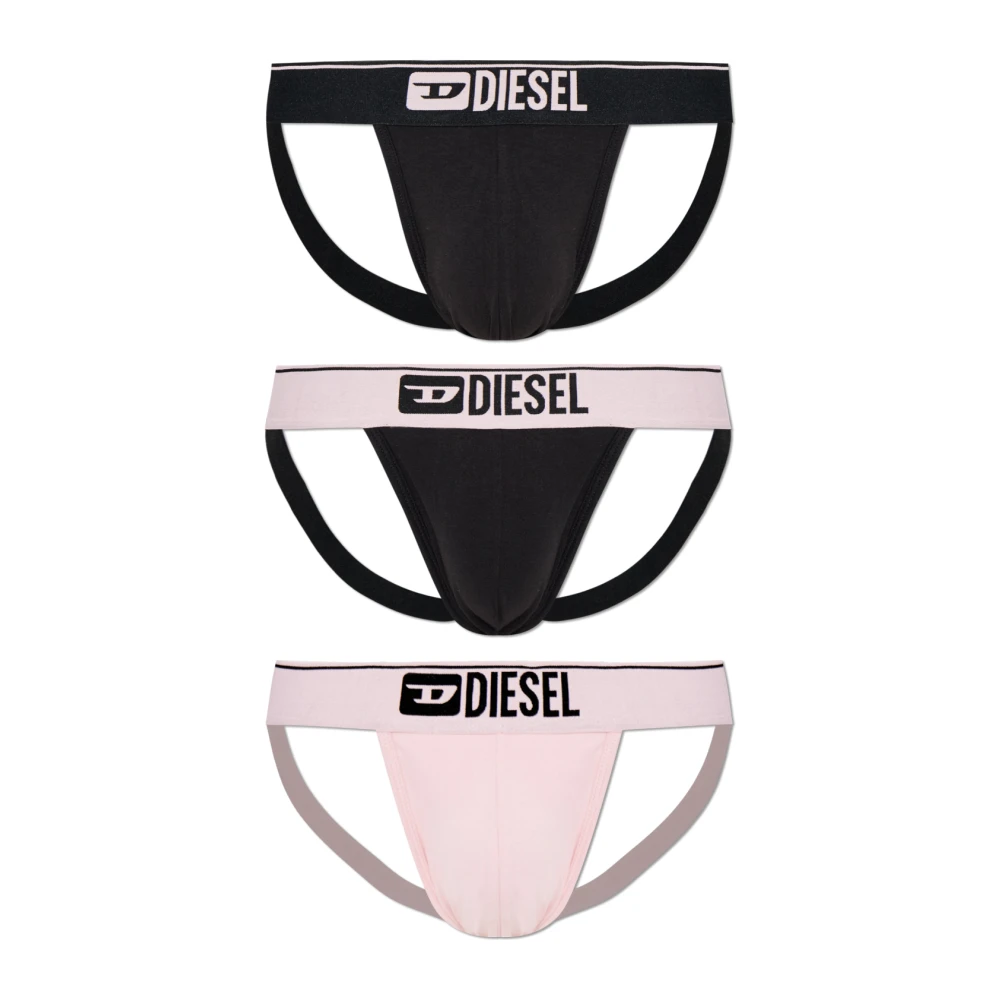 Diesel Homme Multicolor Sous-Vêtements, E, Taille: L Lot De Trois Jockstraps Umbr-Jockythreepack