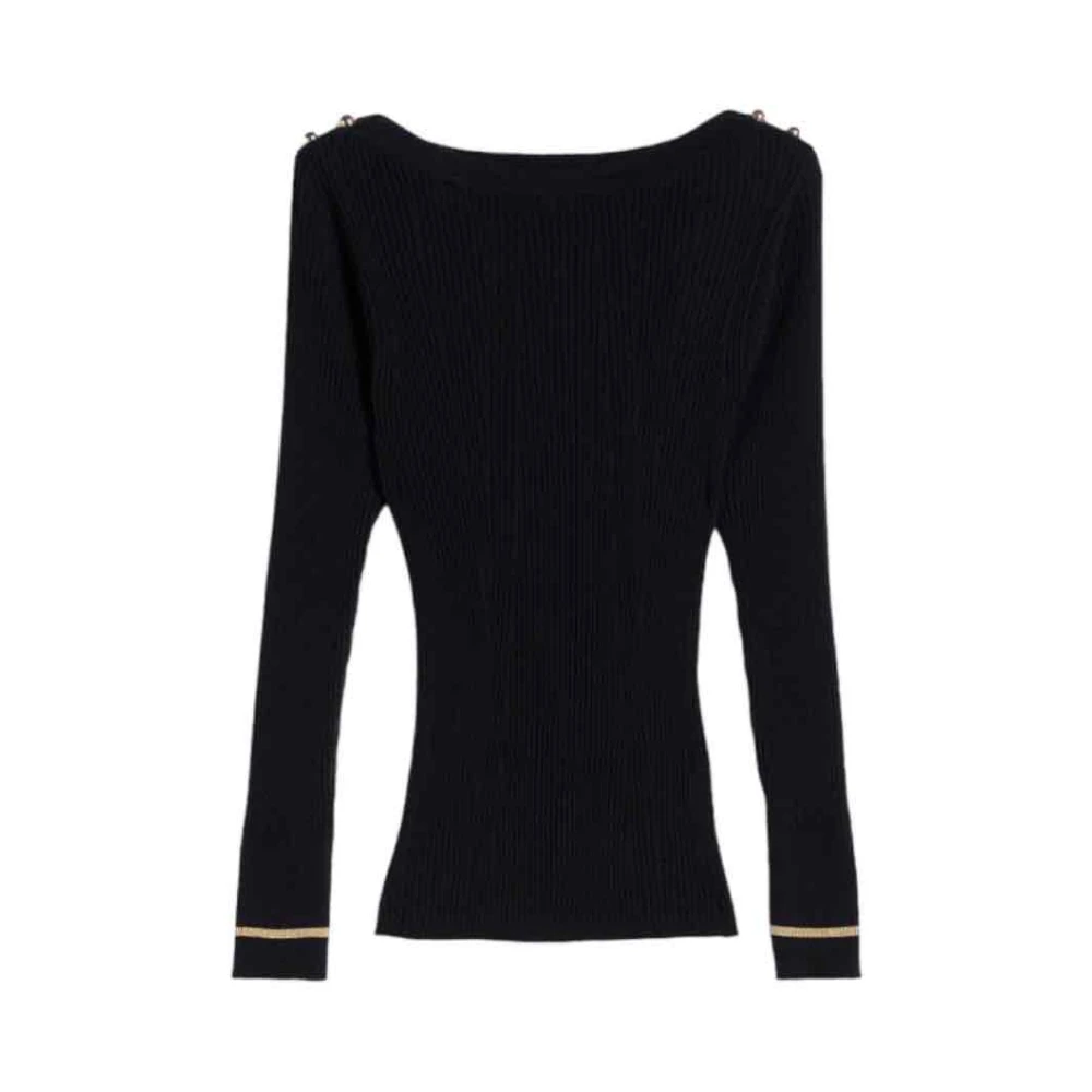 Max Mara Zuivere wollen trui Finezza 14 Blue Dames