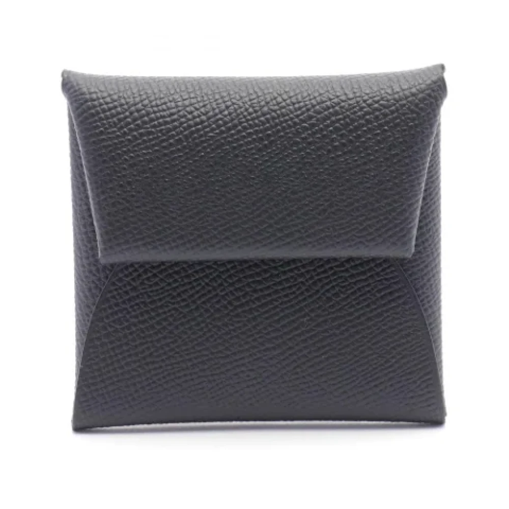Hermès Vintage Pre-owned Leather wallets Black Dames