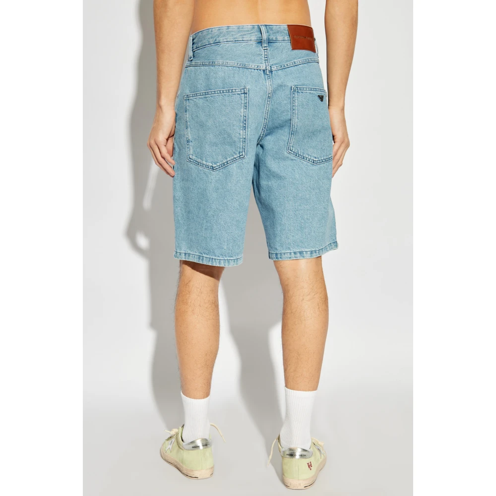 Emporio Armani Denim shorts Blue Heren