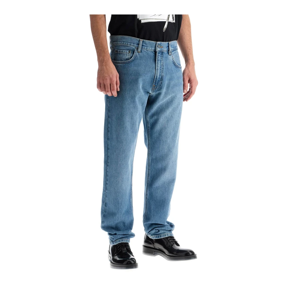 Moschino Slim Fit Jeans met Lage Taille Blue Heren