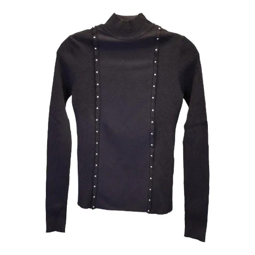 Valentino Vintage Pre-owned Polyester tops Black Dames