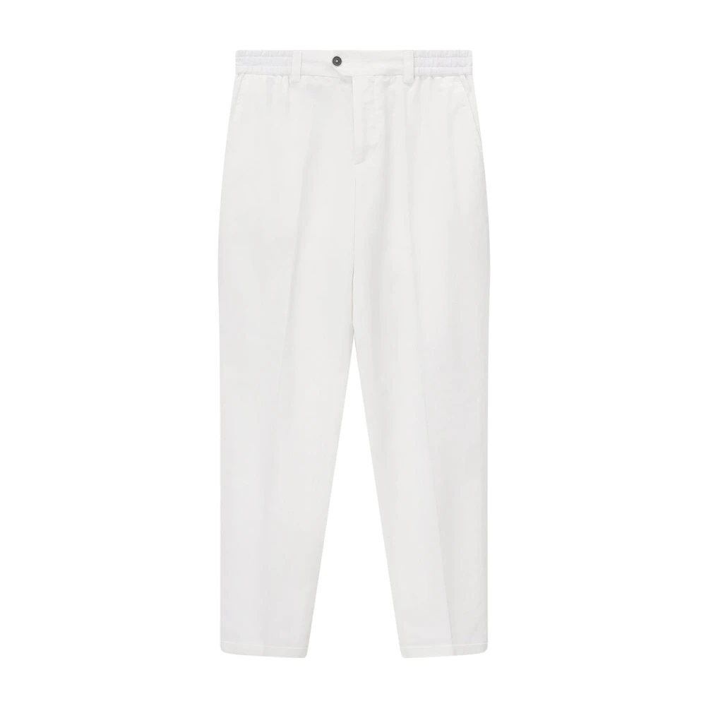 Pt Torino Mannelijk Wit Slim-Fit Broeken