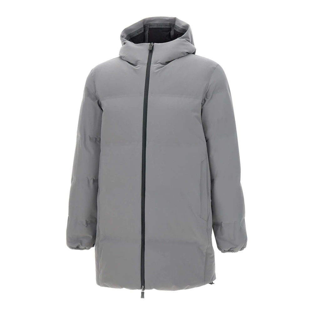 Herno Grijze Parka Jas Waterdicht Winddicht Gray Heren