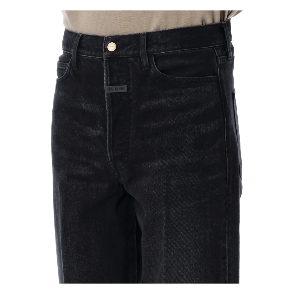 Fear Of God Zwarte 80s 5 Zakken Jeans Black Heren
