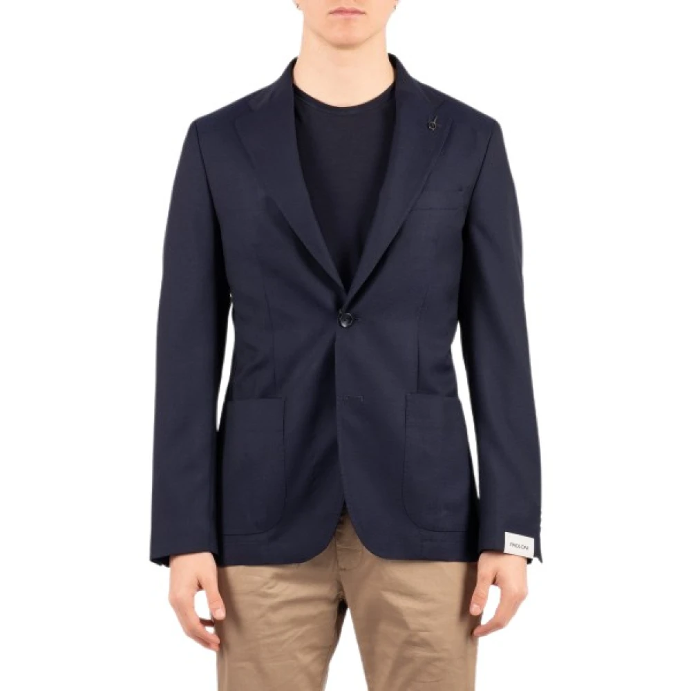 Paoloni Men's Blue Blazers, Xl, Giacca