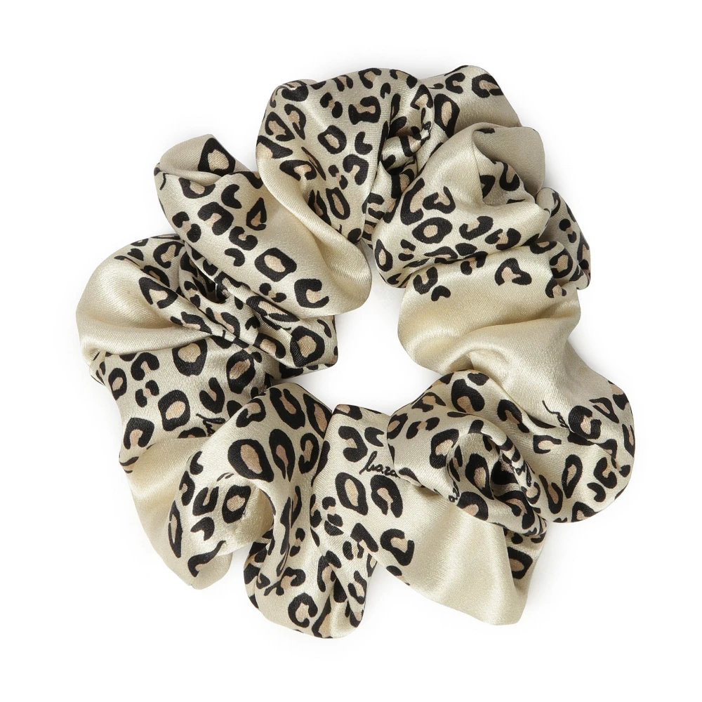 Kazar Roomkleurige scrunchie haar elastiek met vlekken Multicolor Dames
