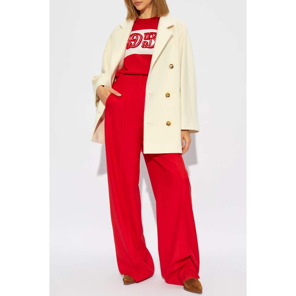 Max Mara Korte jas 'Rebus' Beige Dames