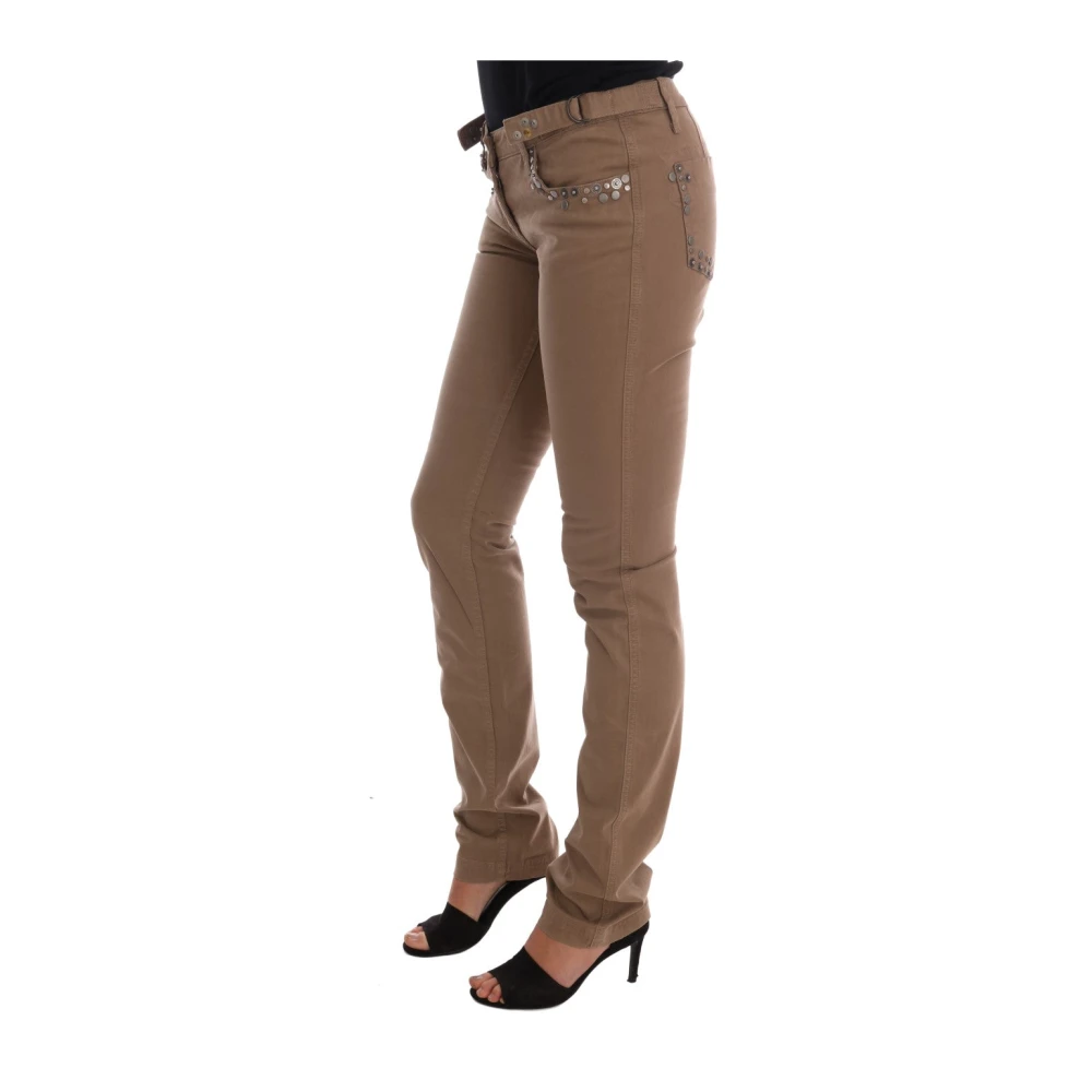 Costume National Beige Super Slim Fit Designer Jeans Beige Dames