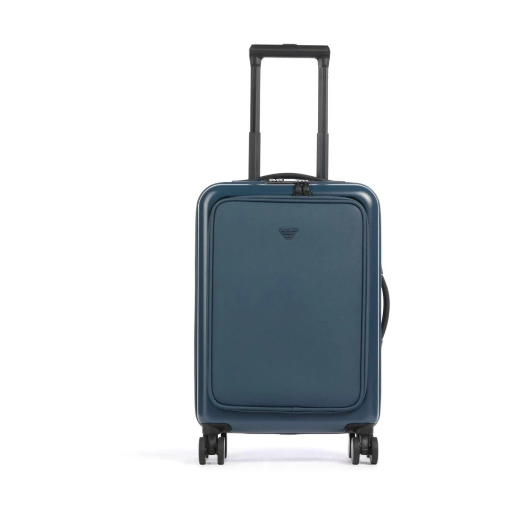 Emporio Armani Unisex Blue Large Suitcases