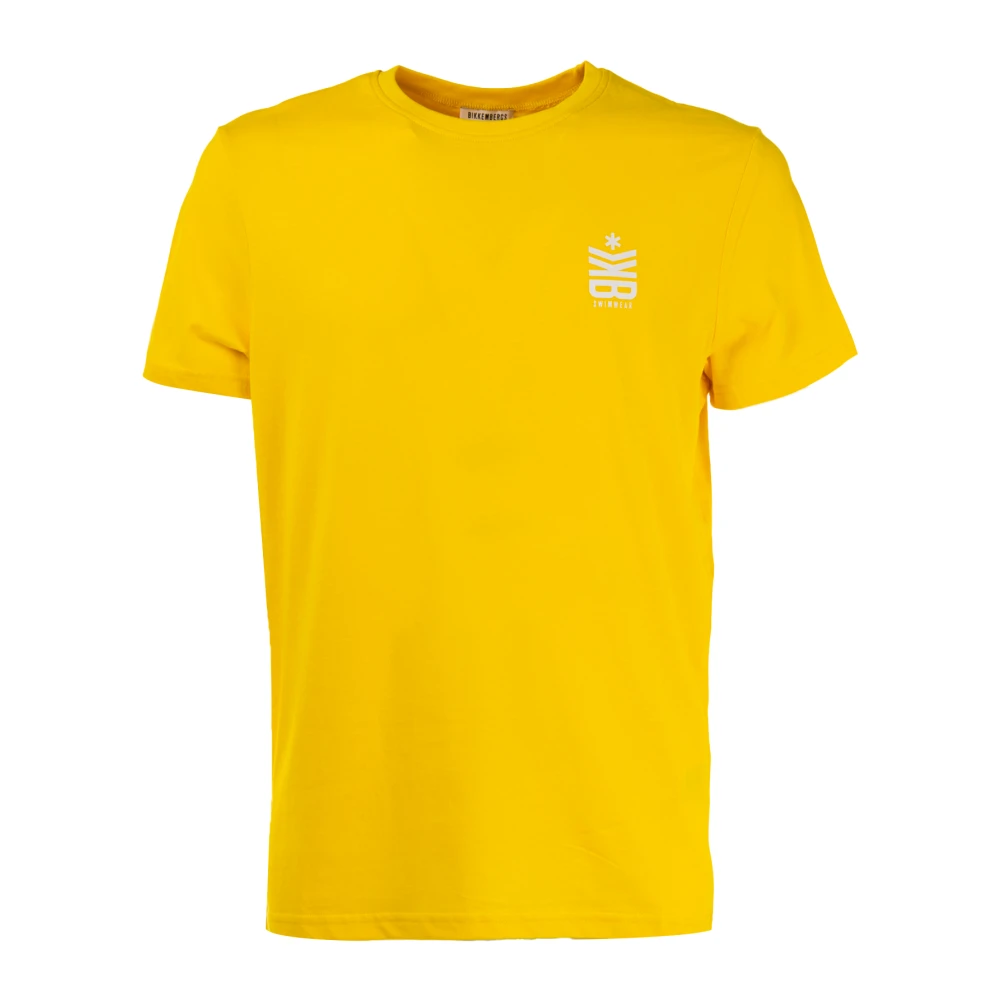 Bikkembergs Stijlvolle Heren T-shirt Yellow Heren