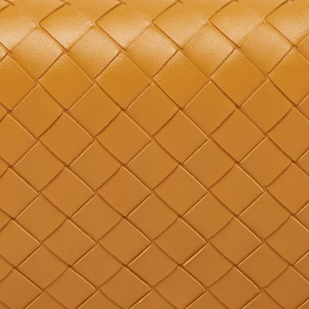 Bottega Veneta Vintage Pre-owned Leather pouches Orange Dames