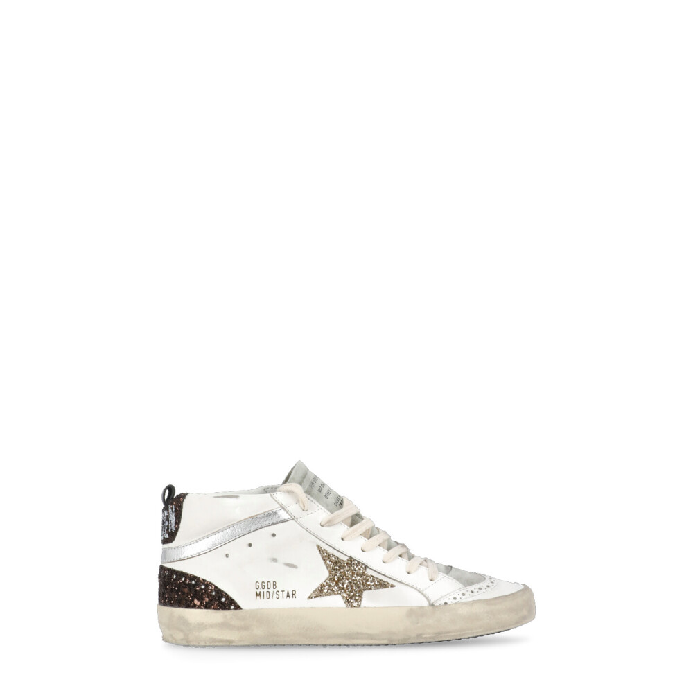 White High Top Glitter Star Sneakers Golden Goose Men s Fashion Miinto