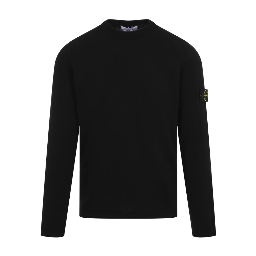 Stone Island Zwarte Trui voor Mannen Black Heren