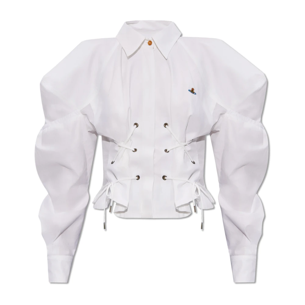 Vivienne Westwood shirt met decoratieve veters White Dames