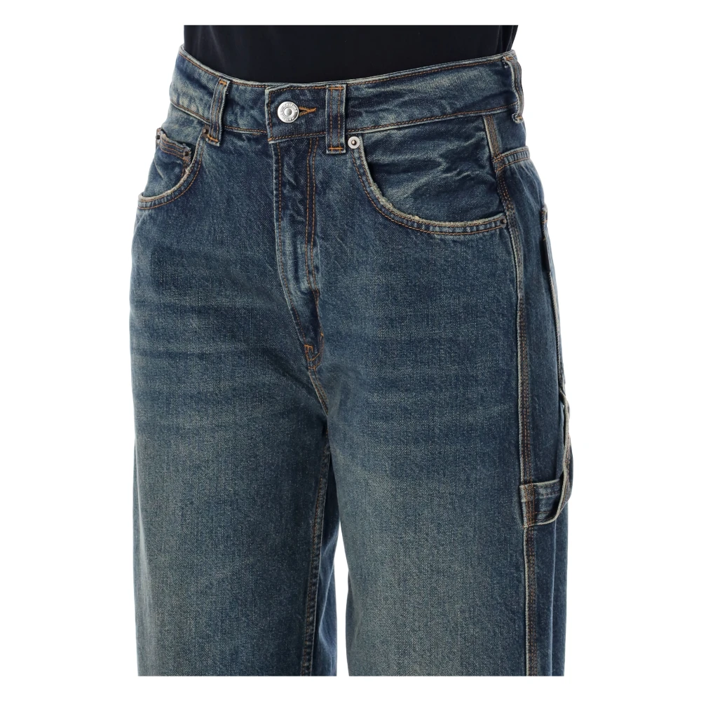 Haikure Intense Blue Wide-Leg Jeans Blue Dames