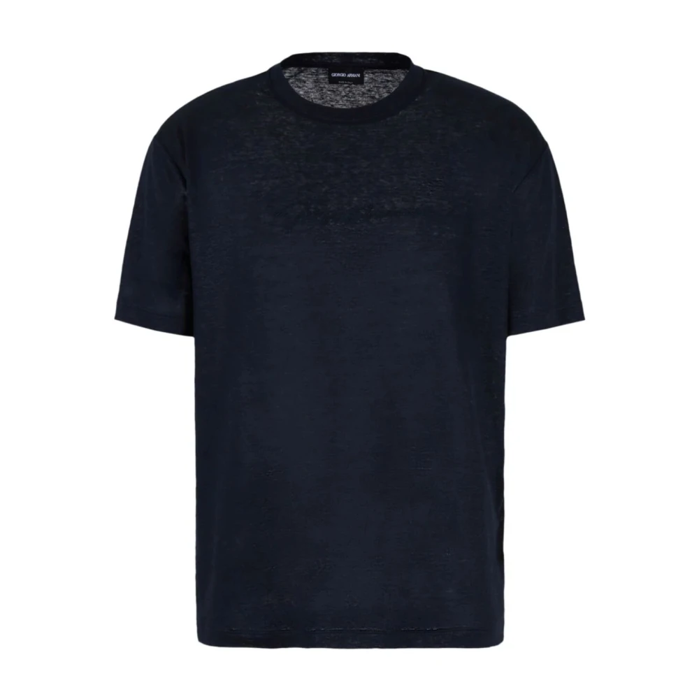 Giorgio Armani T-Shirts Blue Heren