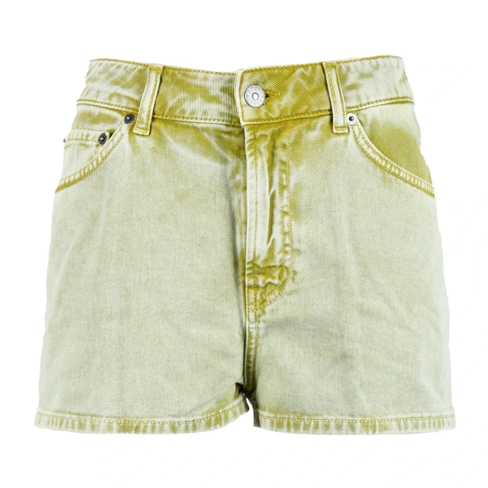 Dondup Katoenen Casual Shorts Green Dames