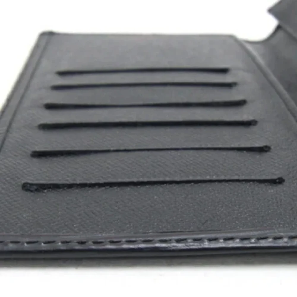 Louis Vuitton Vintage Pre-owned Leather wallets Black Heren