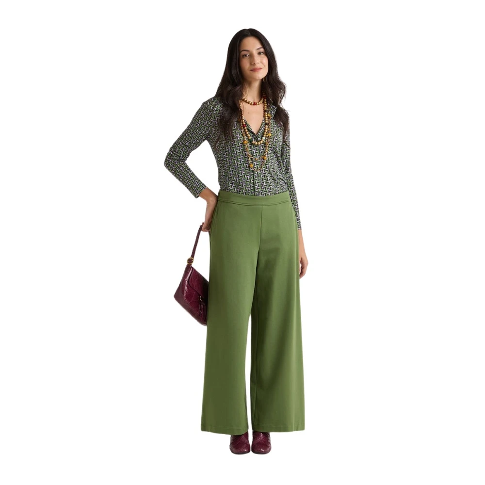 Maliparmi Donna Verde Pantaloni, Xs, New,