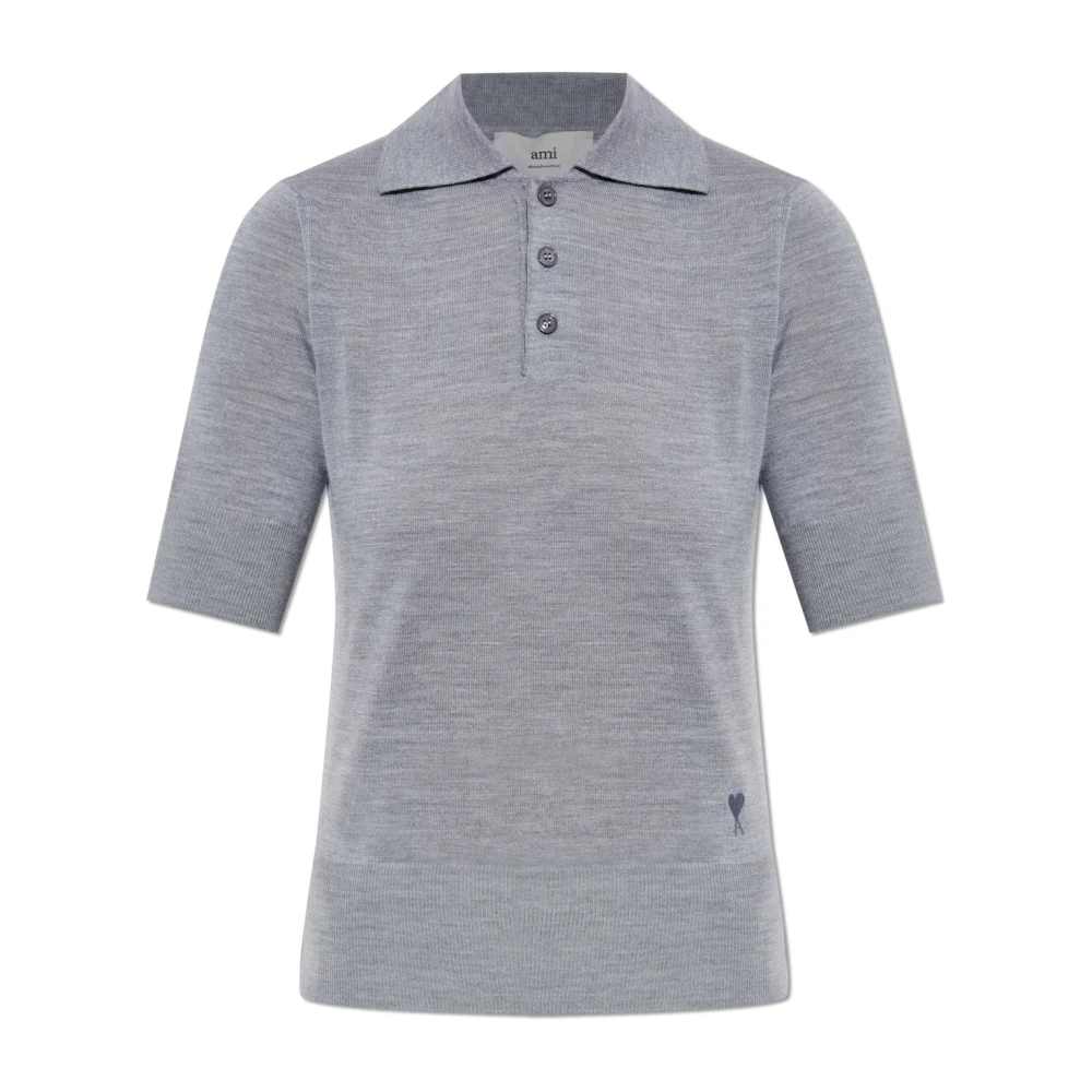 Ami Paris Donna Grigio Top, S, New,