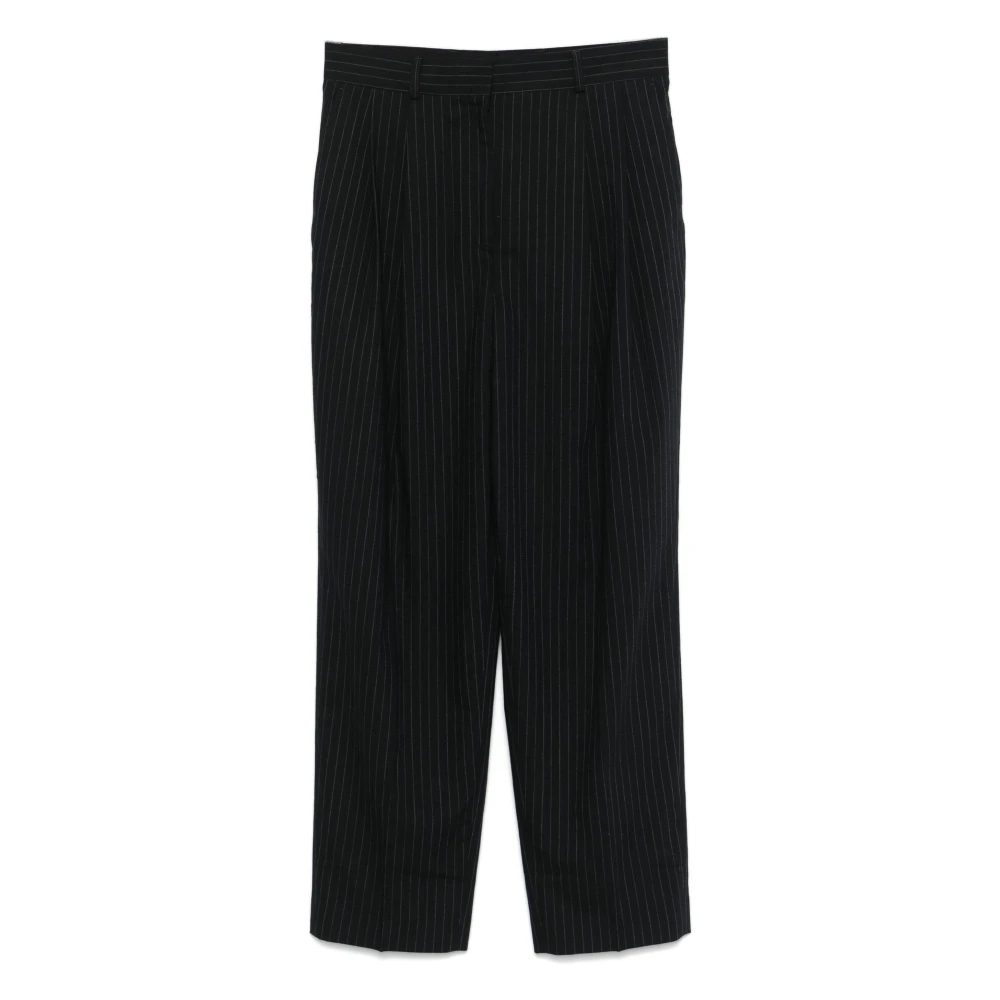 TotêMe Getailleerde Gestreepte Broek Blue Heren
