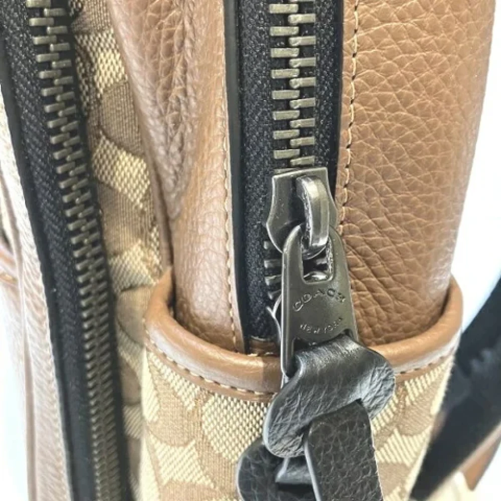 Coach Pre-owned Canvas backpacks Brown Dames