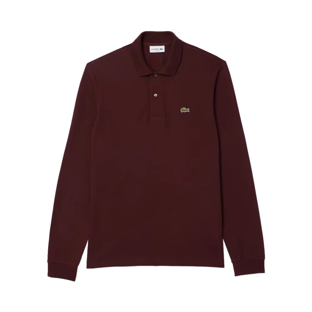 Lacoste Bordeaux Polo voor Mannen Brown Heren
