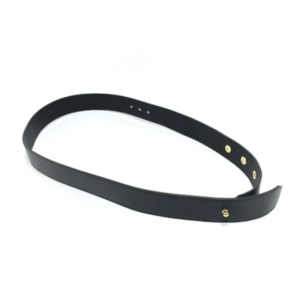Louis Vuitton Vintage Pre-owned Leather belts Black Dames