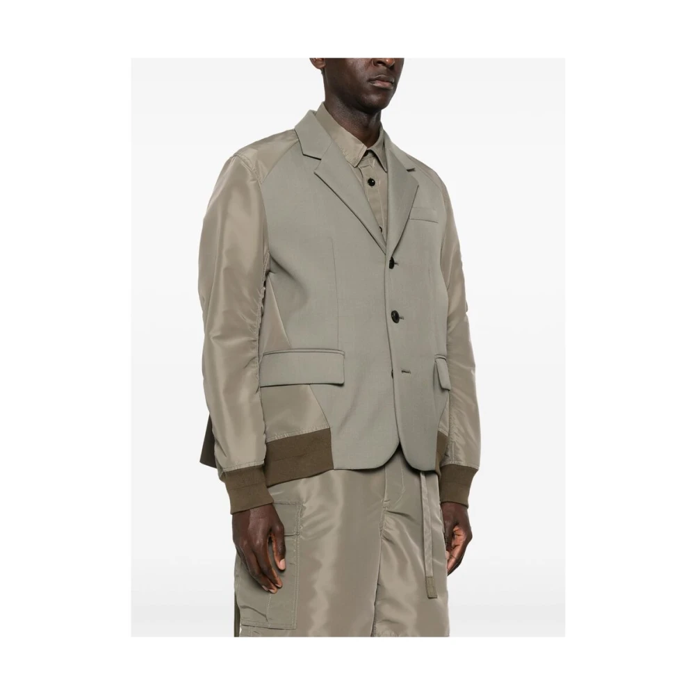 Sacai Groene Knoopjas met Trekkoordtaille Green Heren