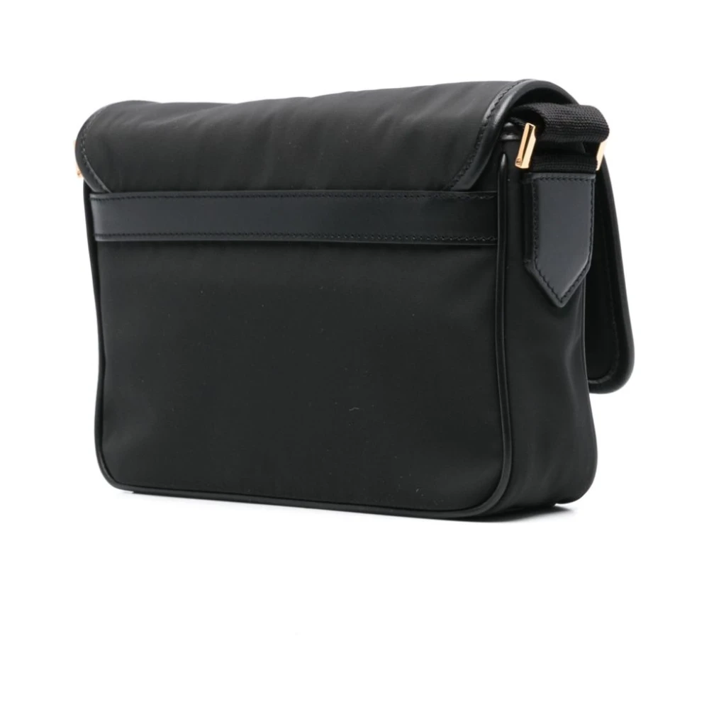 Tom Ford Zwarte Schoudertas met Overslag Black Heren