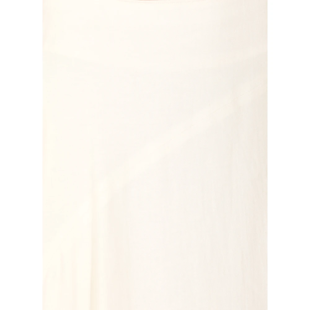 Y-3 Witte Linnen Rok met Zak White Dames