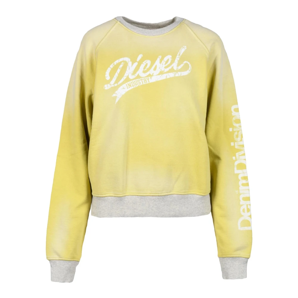 Diesel Katoenen Sweatshirt Yellow Dames