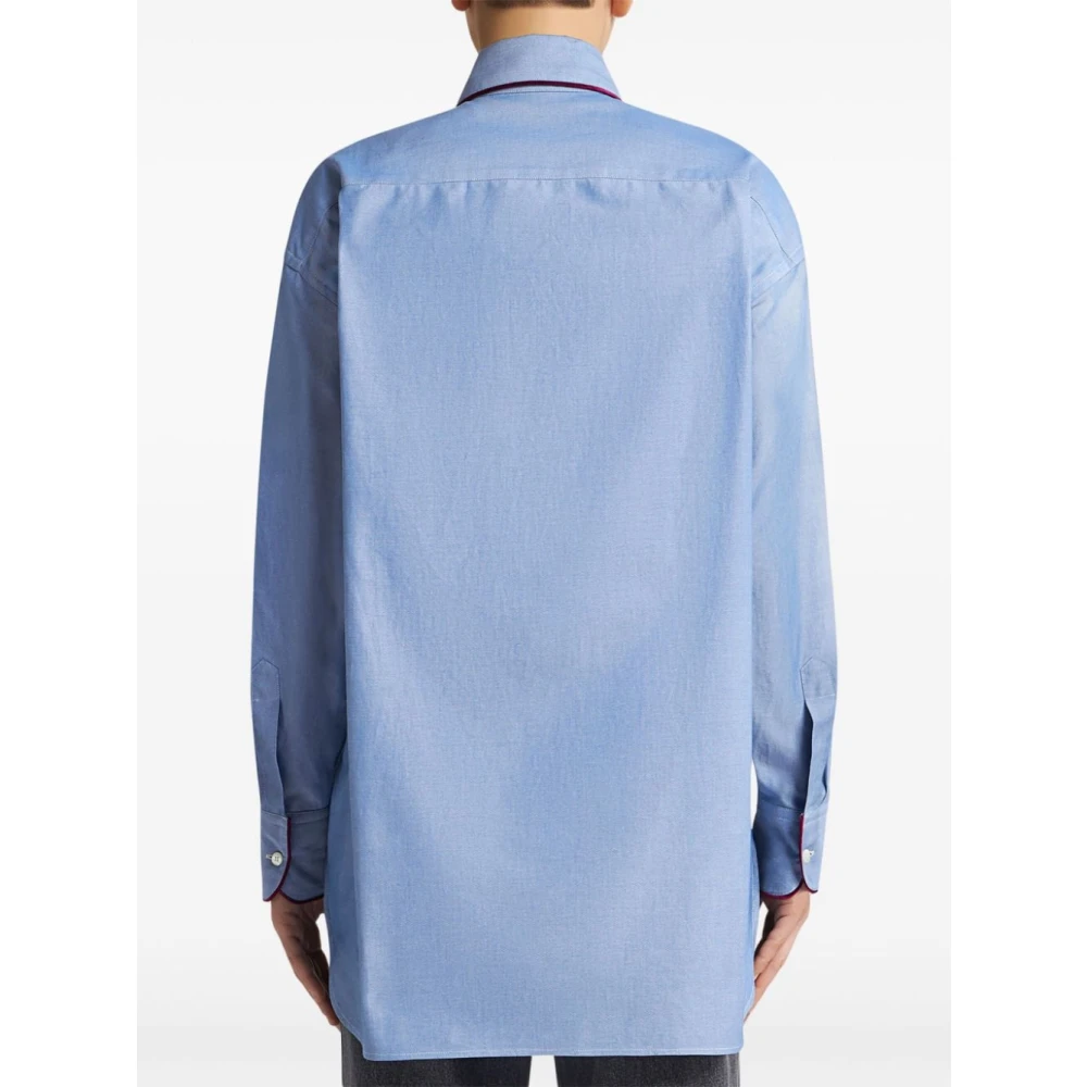 ETRO Indigo MRW Shirt Blue Dames